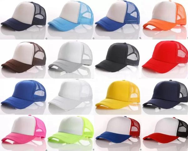 

festive party 22colors trucker cap adults mesh caps blank truckerhat adjustable hats dd2356151722, Blue;gray