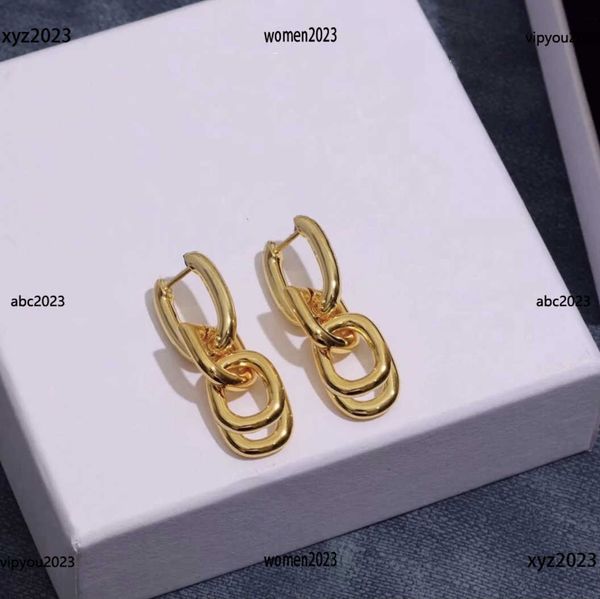 

women designer earrings fashion luxury gold chain design hoop & huggie jewelry #including brand box new listing, Golden;silver