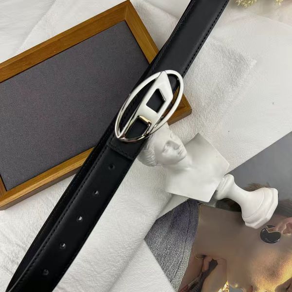 

belts fashion diesel belt buckle cowhide men women solid waistband designer diesels belts7777, Black;brown