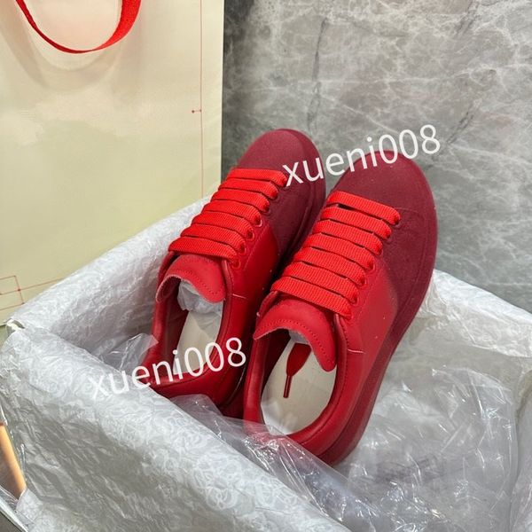 

new brand womens quality casual shoes designer leather lace-up sneaker fashion running trainers letters flat printed gym sneakers2023, Red;white