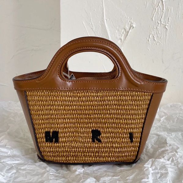 

fashion luxury marn weave straw raffias basket bags womens man designer summer shoulder beach tropicalia micro bag crossbody