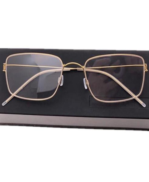 

design handmade btitianium plano glasses frame men lightweight noscrew rectangular fullrim 5219145 ultralight for pres1078416