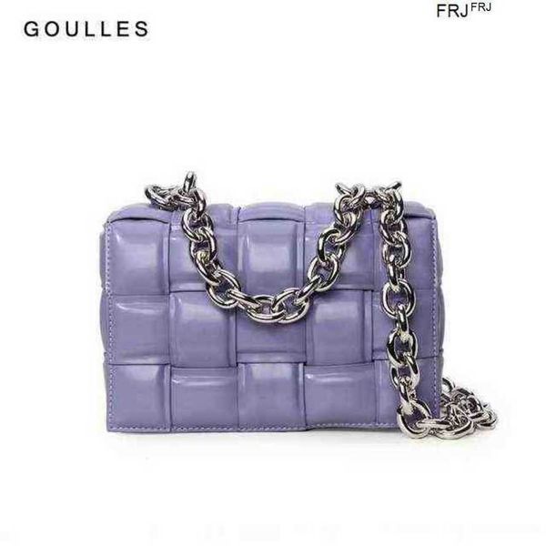 

designer bottegas bags venetas cassettes leather woven bag leather thick chain pillow have logo frj tzml