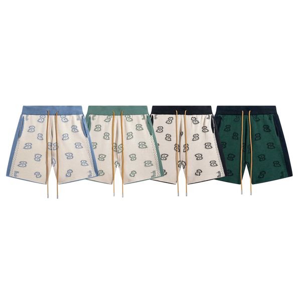 

men's shorts rhude men's women's jacket shorts men's 1 1 yellow drawstring jacquard shorts with rhude inscription, White;black