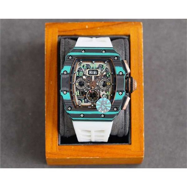 

designer watches richards 2023 mens automatic carbon fiber shell mechanical movement men watch emaa, Slivery;black