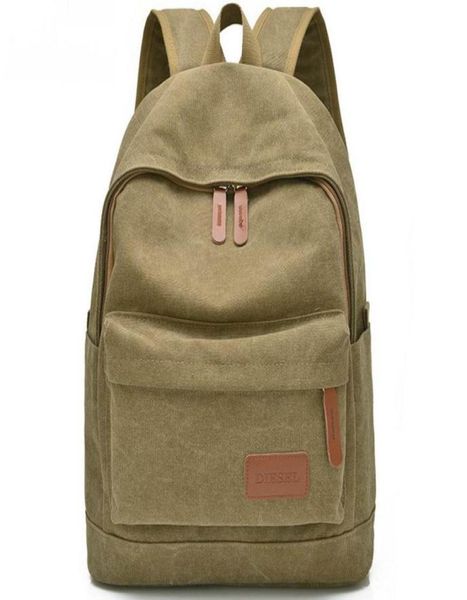 

school canvas backpack travel rucksack schoolbag shoulder bag black blue khaki lapbackpack travelpack for women men whole9079913