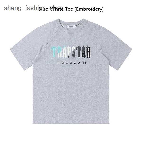 

2023 trapstar new print men t shirt 11 styles trapstars chest embroidery basic mens shirts brand designer aaa quality tee eu s--xl 5 rn84, White;black