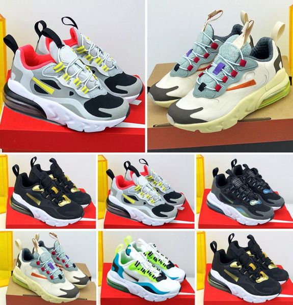 

infant kids walking running shoes 27o react bauhaus phantom red gold big small children athletic sneakers boys girls casual sports3359915, Black