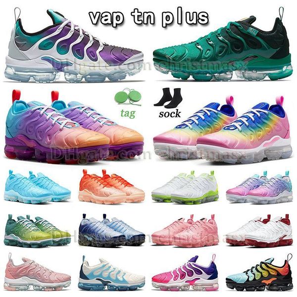 

mens womens quality tn plus vapour max multi atlanta grape university blue gradient outdoor sneaker trainers white volt triple black ice blu