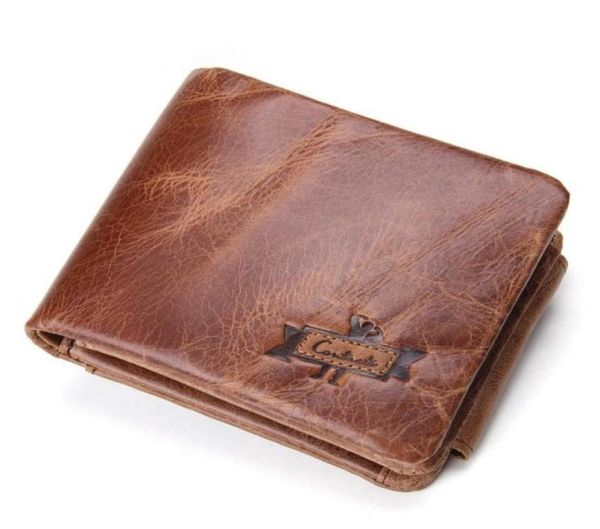 

genuine crazy horse leather men wallets vintage trifold wallet zip coin pocket purse cowhide leather wallet for mens gmw00976647563872147, Red;black