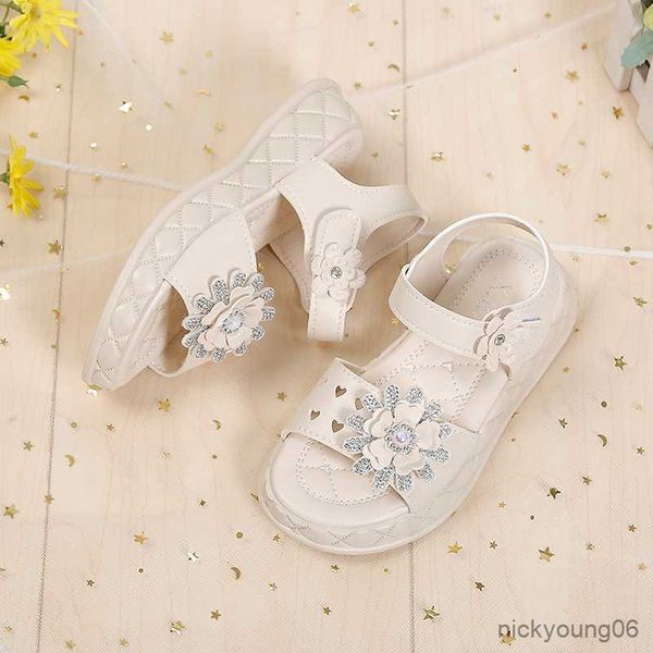 

sandals girls shoes sandals kids platform flats princess summer bowtie pearl 21-36 beige pink children footwear fashion r230529, Black;red