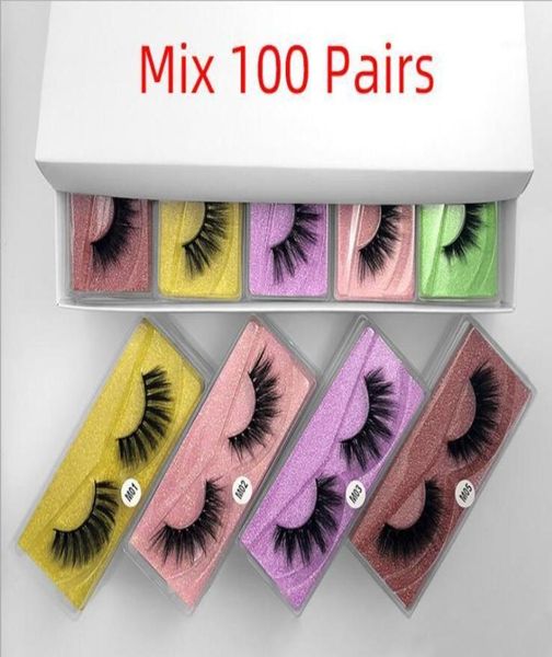 

whole eyelashes 304050100pcs 3d mink lashes natural false makeup in bulk13327016