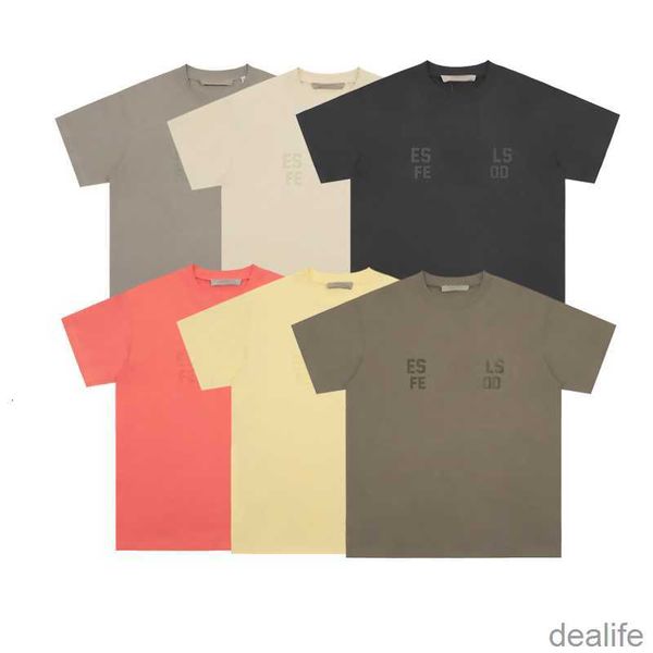 

essentail men tees t-shirts essent fashion clothing luxury designer loose mens womens essentiel short sleeve tshirt 10wi, White;black