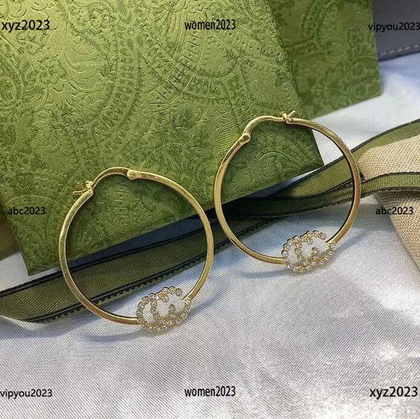 

women designer earrings fashion luxury design of large circular ring shape hoop & huggie jewelry #including brand box new arrival, Golden;silver