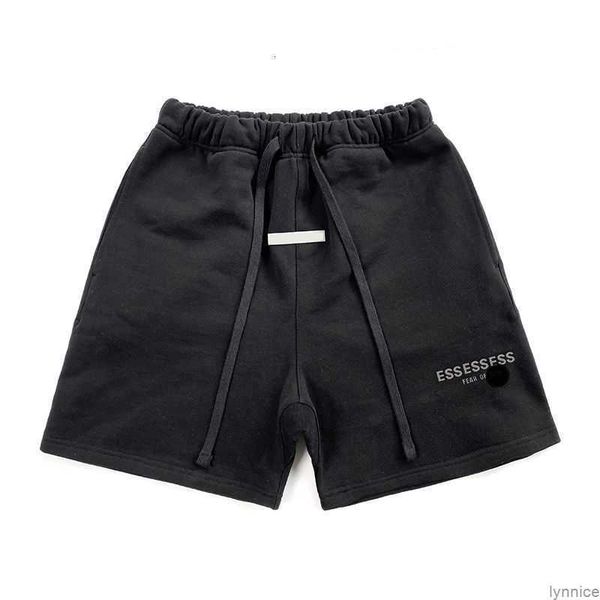 

essentail shorts designer essent mens pants cotton sports short tide knee length pant essentiel usa high street streetwear clothing ap iscf, White;black