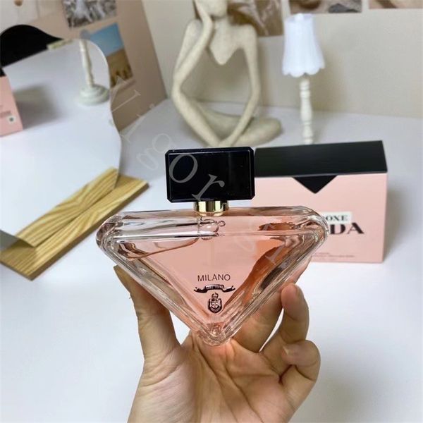 

p logo fragrance triangle brand luxuries designer cologne perfume for women lady girls 90ml parfume spray charming fragrance wholesales nice