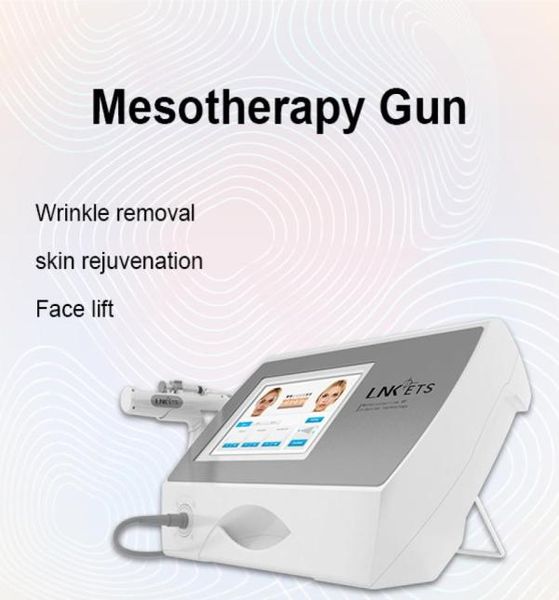 

rf meso injection gun anti wrinkle ems face lifting beauty machine rf needle injection mesotherapy for clinic use3624512, Black;white