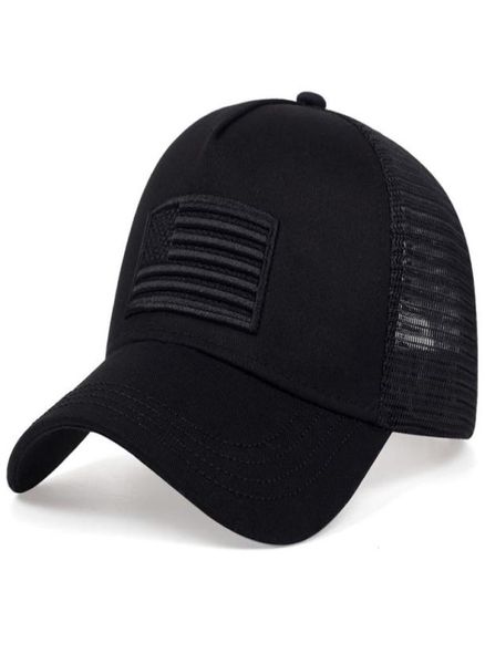 

usa flag mesh baseball cap summer breathable hat men women tactical hats hip hop caps outdoor sport trucker gorras 2205139034526, Blue;gray