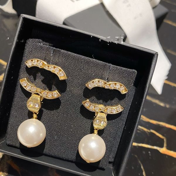 

stud earrings woman designer earring double letter ccity jewelry women wedding gifts 96, Golden;silver