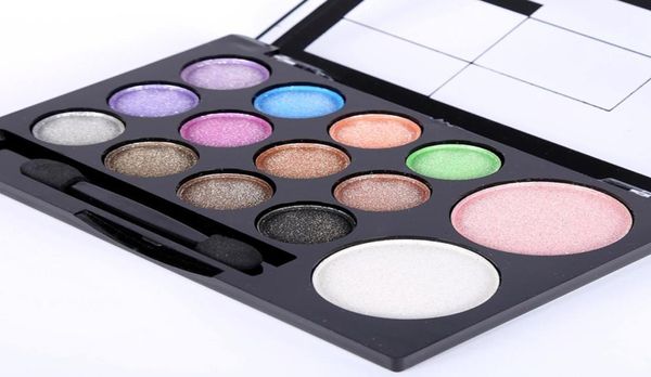 

wholewaterproof glitter smoky eye shadow blush makeup palette powder set 14 colors7771033