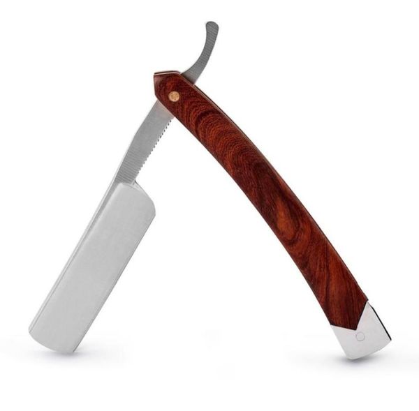

qshave classic hand made straight razor wood handle safety barber straight razor 2202231489921