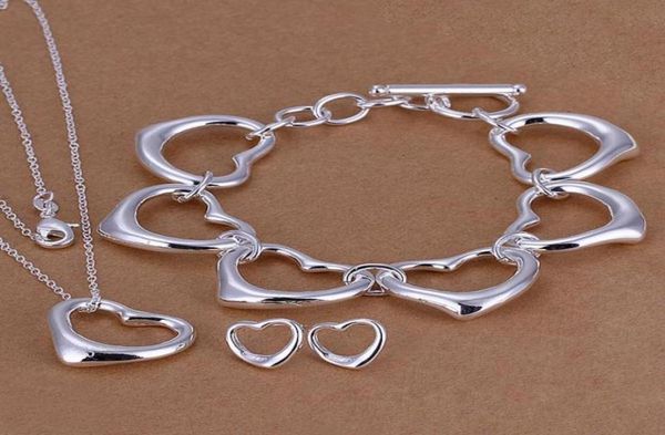 

whole lowest christmas gift 925 sterling silver fashion necklaceearrings set qs11128455215920040