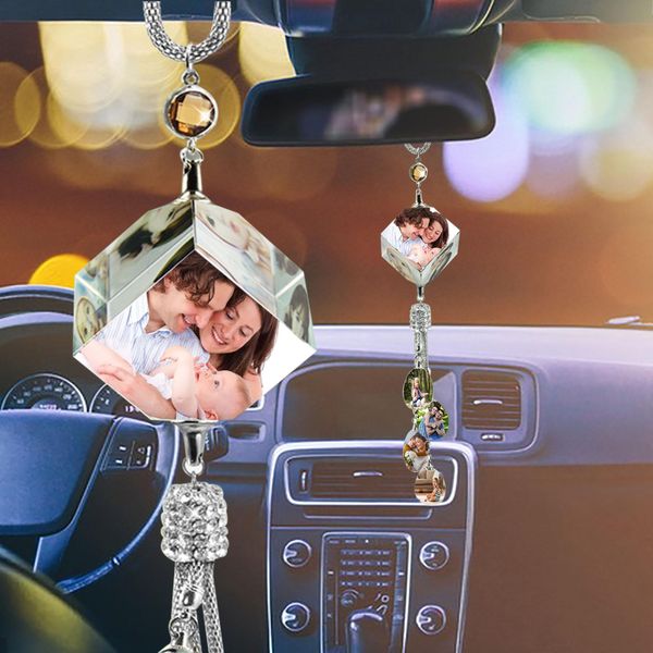 

anklets customizable pcar rearview mirror pendant car interior modeling crystal ball ornaments car decoration crystal car ornaments, Red;blue