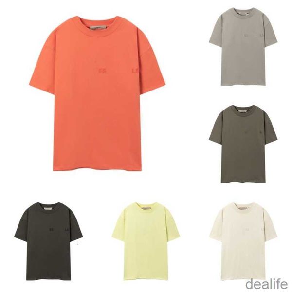 

mens womans essent t shirts essentail loose high street couple short sleeve fashion casual clothing essentiel vvig, White;black