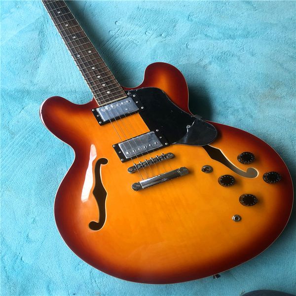 

335 jazz hollow red electric guitar with superior performance,ing