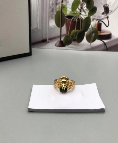 

exquisite band rings women 925 silver animal lion fresh resin rings original brand jewelry new style holiday couple a8091198