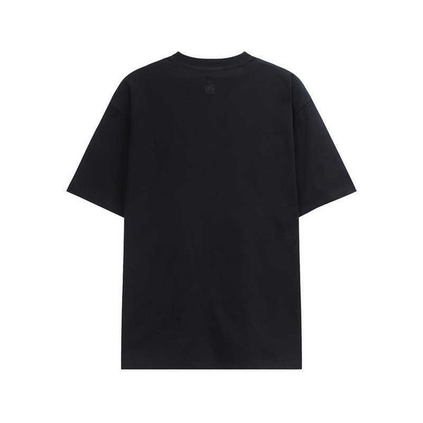 

high edition new shirt same short letter embroidered round neck t-shirt 8e1p 1lanvin111111, White;black