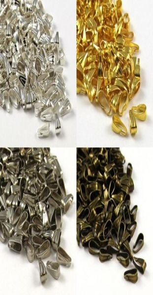 

1000 pcs spring bails 7 mm pendant findings choose silver siver tone bronze gold plated color6222185