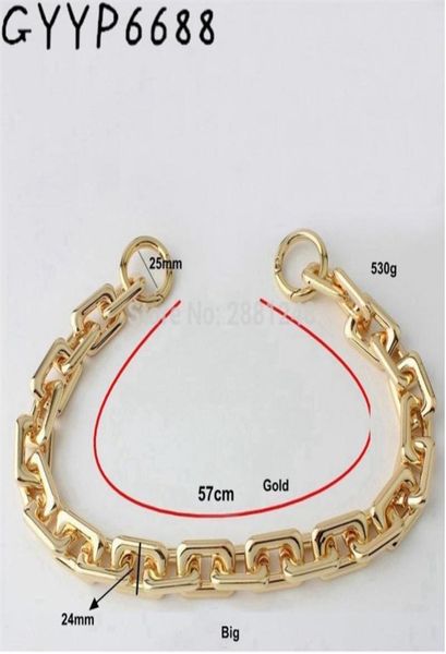 

17mm 24mm zinc alloy heavy chain bags strap parts diy replacement cloud bag handles style matching accessory 2204238447620, Black