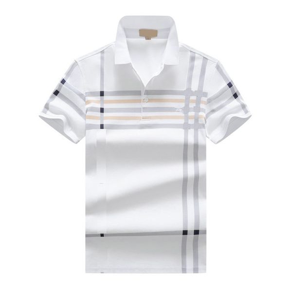 

2023designer business casual ba jia same style b summer embroidery warhorse men's short sleeve lapel t-shirt large size polo shirt, White;black