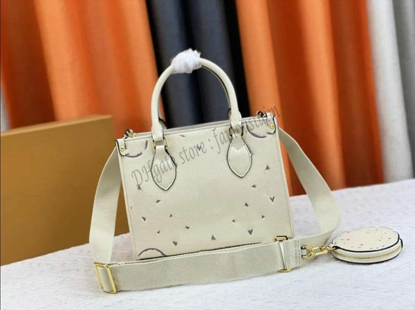 

designer bags the go tote shopping bags women 2023 onthego luxury pm handbag with round coin purse designer crossbody bags monograms embroid
