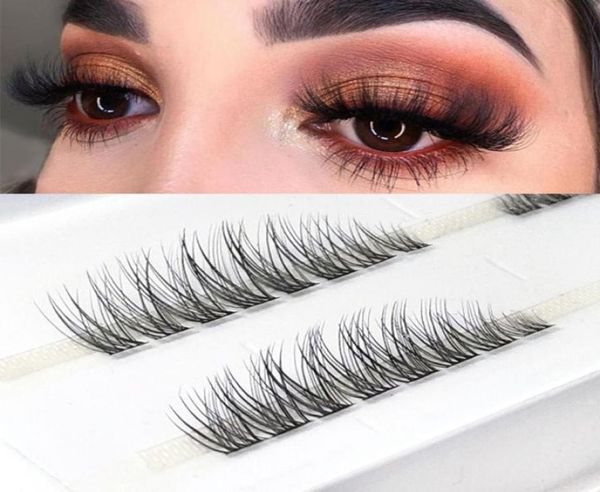 

false eyelashes individual 3d c curl 007 single cluster premade volume fans segmented natural lashes mink hair7006897
