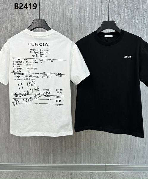 

2023 summer mens designer t shirt casual man womens tees with letters print short sleeves sell luxury men hip hop clothes bal, White;black