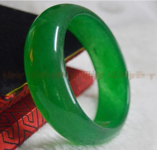 

genuine natural 62mm green jade bangle bracelet real natural a green jade3921297, Black