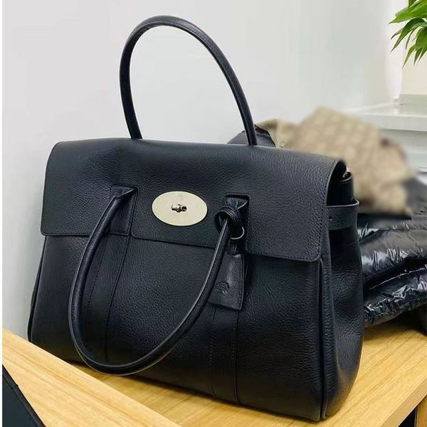 

mulberries designer bag classic mulberries tote bags women bayswater briefcases handbag luxury light gold hardware decoration leather two ha