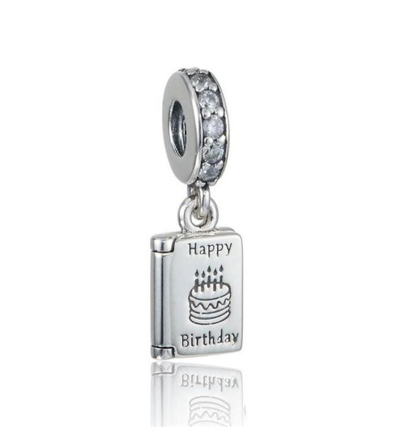 

birthday wishes dangle charms beads s925 sterling silver fits for diy bracelets 791723cz h94389940, Bronze;silver