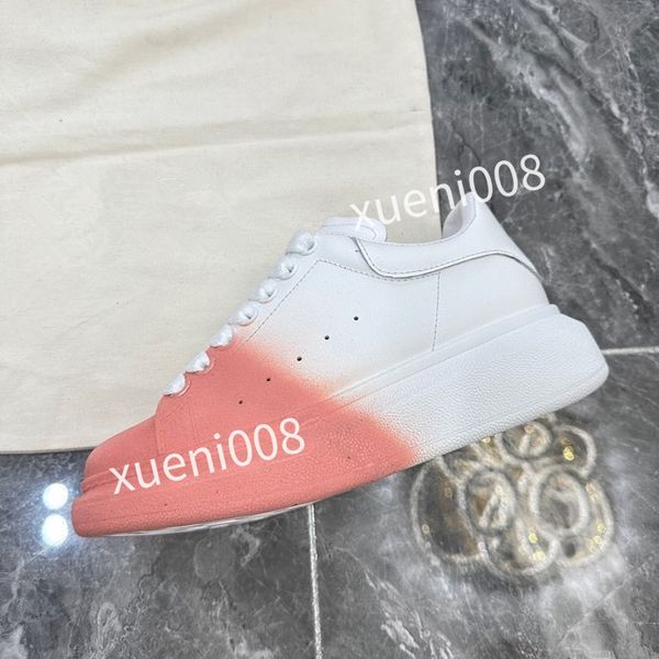 

2023brand womens men quality casual shoes designer leather lace-up sneaker fashion running trainers letters flat printed gym sneakers, Red;white
