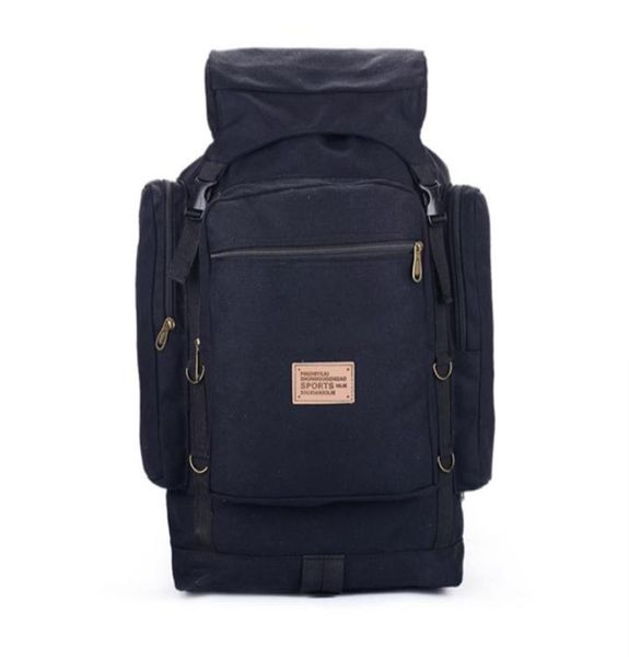

60l 80l canvas wearproof big capacity luggage bags outdoor hiking travel backpack men women camping climbing leisure sports bag6394568