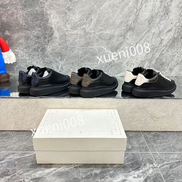 

2023new fashion mens quality casual shoes designer leather lace-up sneaker running trainers letters flat printed sneakers, Red;white