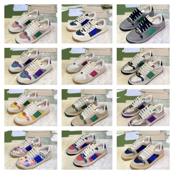 

quality r shoes casual shoes leather fashion retro dirty shoe classic couple shoes leather sneakers men's women's sneaker shoes wi, Black