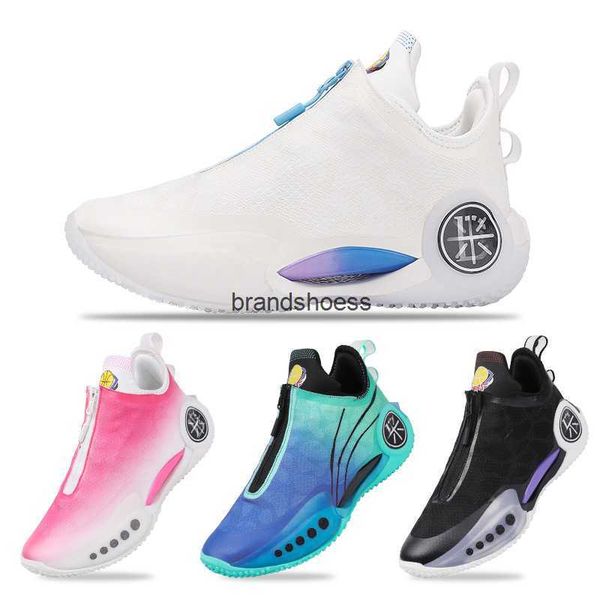

wade's way 9 glow basketball shoes men's spring/summer practical combat lightweight breathable shock absorbing sports casual men&#, Black