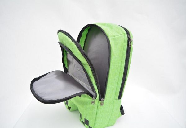 

game green backpack mosaic bag school bag for boy girl kid cartoon backpack for birthday christmas gift9953319