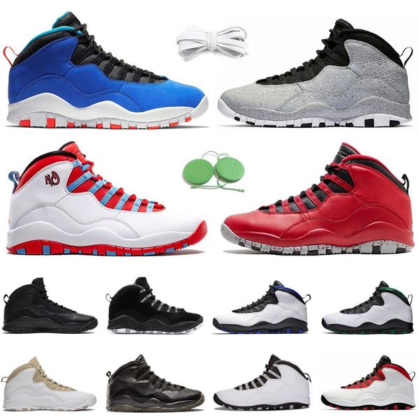 

jumpman 10 10s men basketball shoes sneaker bulls over broadway cement chicago black out white drake orlando seattle steel grey linen mens t