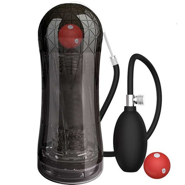 

toy massager negative pressure aircraft cup charging 10 frequency conversion vibration blasting masturbator crystal transparent multi-channe