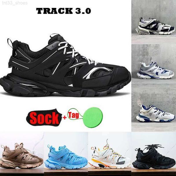 

track 3 designer shoes for men women tracks 3.0 sneaker plate-forme triple black white beign green autumn winter outdoor platform trainer