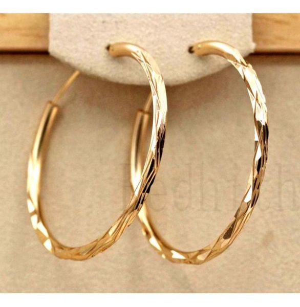 

hoop huggie trendy large earrings for women gold filled geometry concave and convex pageant fashion jewelry8425192, Golden;silver